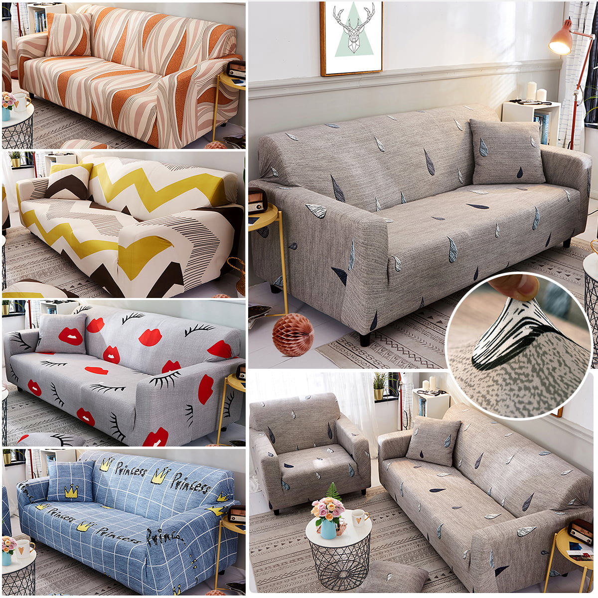 Details about   Protector Sofa cover Elastic Full Slipcovers Armchair Sofa SlipcoversCouch cover 