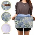 thumbnail image 3 of Yayeee Canvas Storage Basket with Handles for Shelves Fabric Bins Closet Organizer, Blue Hydrangeas Pattern, 3 of 8