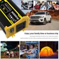 thumbnail image 2 of Inversor de coche Convertidor de cargador de coche de 3000 W inversor de corriente portátil USB dual de onda sinusoidal modificada, 2 of 5
