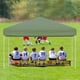thumbnail image 4 of 10x10 pop - up canopy tent para outdoor use, 3 adjustable heights, 4 sandbags y carrying bag (green), 4 of 5