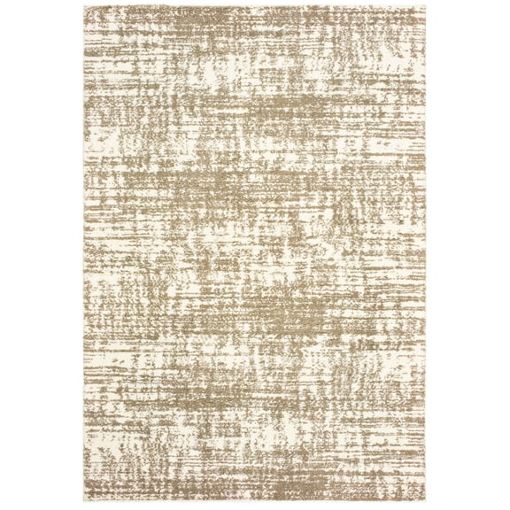 Oriental Weavers Verona Area Rug 1803J Ivory Faded Shaded 3' 10" x 5' 5" Rectangle