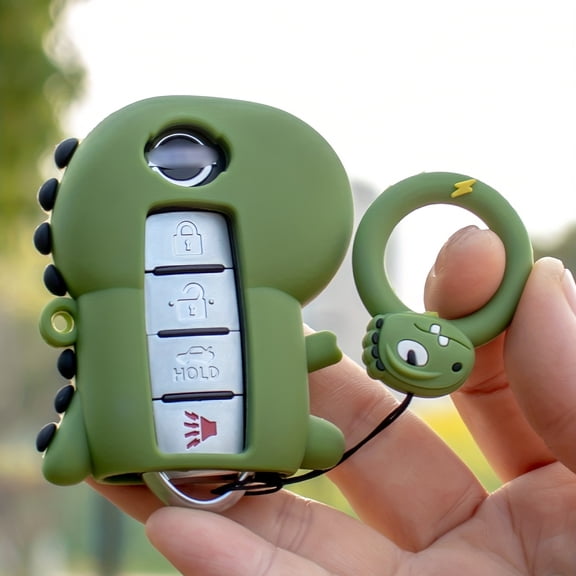 for Nissan TPU Soft Shell Cartoon Key Case, for Nissan Three-button, Four-button, and Five-button Smart Car Keys