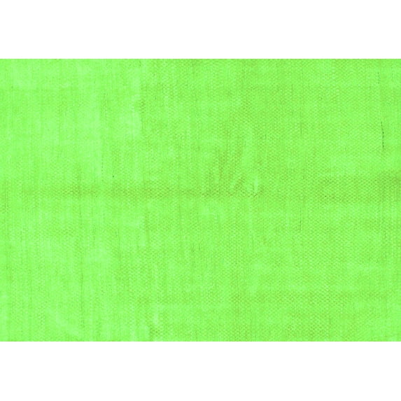 Ahgly Company Indoor Rectangle Solid Green Modern Area Rugs, 8' x 10'