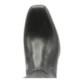 thumbnail image 3 of ADRIENNE VITTADINI Womens Black Asymmetrical Cecil Block Heel Zip-Up Leather Boots 7.5 M, 3 of 4