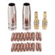 thumbnail image 1 of For for mb15 15ak mig welding torch kit contact tip nozzle diffuser mig welding torch accessory kit, 1 of 5