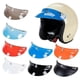 thumbnail image 3 of 3-Snap Helmet Bubble Visor Lens for 3/4 Retro Open Face Motorcycle Helmet, 3 of 5
