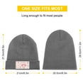 thumbnail image 2 of Kuromi And My Melody Winter Beanie Hats for Men Women, Warm Cozy Knitted Cuffed Skull Cap, 2 of 8