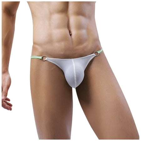 

Qcmgmg Men s Sexy Athletic Supporter Thong Pouch Hollow Out Underwear M