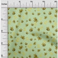 thumbnail image 2 of oneOone Cotton Flex Mint Green Fabric Honey Bees Diy Clothing Quilting Fabric Print Fabric By Yard 40 Inch Wide, 2 of 4