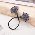 thumbnail image 2 of Vjnyvs Purple Peacock Hair Curler Pearl Rhinestone French Twist Bun Styling Clip, 2 of 7