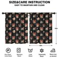 thumbnail image 2 of Blackout Kids Curtains,Black Skull Flower Mushroom Pattern Childrens Insulated Curtains Set Of 2,Bedroom Essentials,Toddler Room Decor 42"x54", 2 of 5