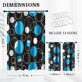 thumbnail image 2 of Vintage Brown Shower Curtain Set with Window Curtain, Royal Abstract Line Modern Bathroom Window Curtain with Waterproof Shower Curtain Set for Bathroom Decor, 2 of 8