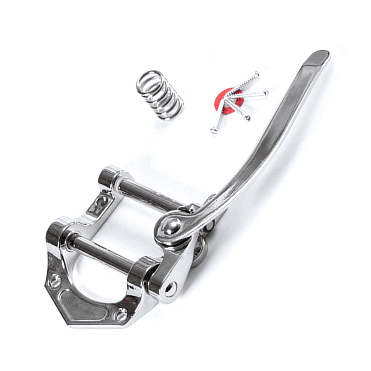 Guitar Tremolo Vibrato Bridge Tailpiece Archtop Compatible with ES335 LP Electric Guitar Universal (Silver)