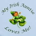 thumbnail image 2 of CafePress - My Irish Auntie Loves Me! Infant Bodysuit - Baby Light Bodysuit, Size Newborn - 24 Months, 2 of 4