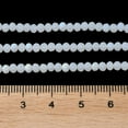 thumbnail image 6 of Imitation Jade Glass Beads Strands Half AB color Plated Faceted Frosted Rondelle WhiteSmoke 2.9~3.3x2mm Hole: 0.7mm about 144~150pcs/strand 35~37cm, 6 of 6