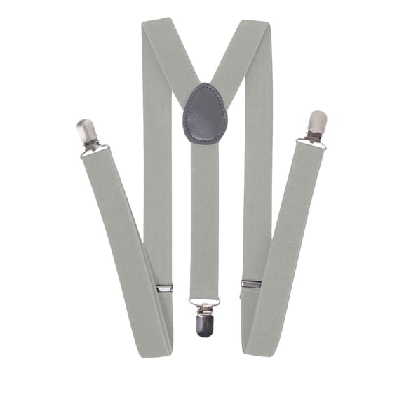 Clearance! YOHOME Mens & Womens One Size Suspenders Adjustable Suspenders with Heavy Duty Clip for Work, Gray