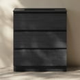 thumbnail image 3 of Liberte 30" Freestanding Bathroom Vanity in Black Oak with Black Sink Top, 3 of 6
