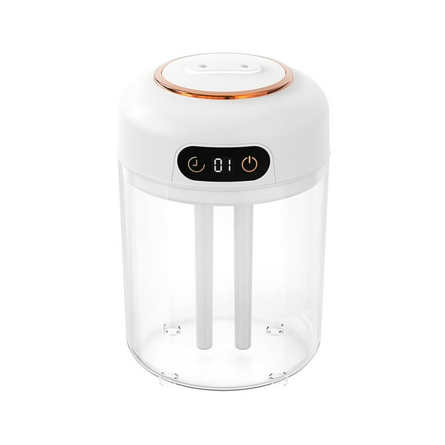 Cameland Appliance Portable Desk Humidifier Cool Mist Humidifier Small Humidifier for Home Bedroom Office Plants Two-Head Spray Night Function