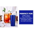 thumbnail image 6 of ImpecGear 20-ounce Stainless Steel Double Wall Tumbler Travel Mug with Leak-Proof Lid (Metallic Blue), 6 of 10