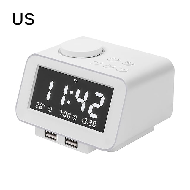 Reloj Despertador Multifuncional De Radio De Escritorio Inteligente Con Carga Usb De Temperatura Digital sonducket HA024878-01