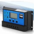 thumbnail image 3 of Controlador PWM 12V 24V Regulador De Carga Solar Automático Para RV Barco Material ABS, 3 of 7