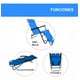 thumbnail image 2 of Silla Plegable CJR Tipo Camastro Reclinable Azul, 2 of 8