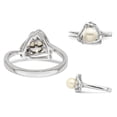 thumbnail image 3 of Freshwater Cultured Pearl (6mm) Ring in Sterling Silver, 3 of 4
