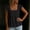 Black, variant on Tops for Women Square Neck Cotton Linen Blouse Ruffle Sleeves Peplum Top Sweet Casual Summer Clean Outfits Khaki M