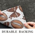 thumbnail image 6 of Brown Footballs and Bows Pattern Door Rugs,Washable Non Slip Door Mats Indoor,Decorative Door Mats,Entry Mat Indoor for Entrance,Bedroom,Kitchen,Bathroom,20"x32", 6 of 6