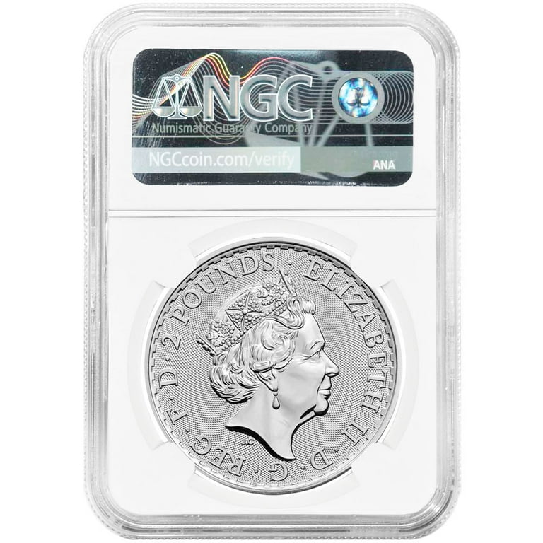 British Royal Mint 2023 U.K. 2 Pound Silver Britannia .999 1 oz NGC MS69  FDI Great Britain Label Coin - Walmart.com