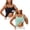 Black+Mint Green, variant on BVWKPCV 2 Pack White Tank Top Built In Bra Women Built-In Bra Tank Tops Sleeveless Casual Shirts Racerback Cami Fitted Tank Tops White Beige L