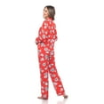thumbnail image 6 of White Mark Women's Long Sleeve & Pants Floral Pajama Set, 6 of 10