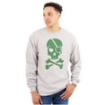 thumbnail image 3 of Irish Skull Crossbones St Pattys Day Long Sleeve TShirt Men Women Brisco Brands M, 3 of 6