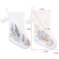 thumbnail image 4 of FAROOT Candy Bag Christmas Snowflake Patterns Sock Shaped Gift Bag, 4 of 8