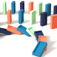 thumbnail image 1 of Domino Train Fun Automatic Placement Stand-Up Electric Train Educational Children'S Toy Car, 1 of 5