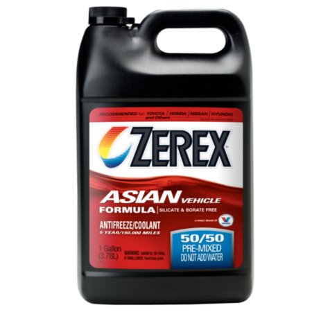 Valvoline Zerex Asian Vehicle Red 50/50 Ready-to-Use Antifreeze / Coolant, 1 Gallon