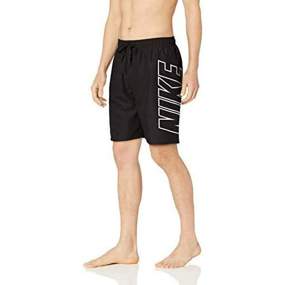 Nike Swim Men's Logo Breaker 9" Volley Short Swim Trunk Black