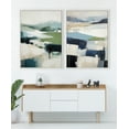 thumbnail image 7 of Kate and Laurel Sylvie Skyline I Framed Canvas Wall Art by Amy Lighthall, 31.5x41.5 White, Modern Abstract Landscape Art for Wall, 7 of 7