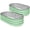 Green, variant on SnugNiture 4x2x1 ft Galvanized Raised Garden Bed – Outdoor Metal Planter Box for Vegetables, Herbs, and Flowers, Silver (Set of 2)