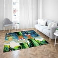 thumbnail image 3 of Office Decor Rug, Green Rug, Printed World Starry Night Rugs, Cute Rug, Printed Rug, Painting Rugs, Custom Rug, 2.6'x9.2' - 80x280 cm, 3 of 8