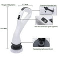 thumbnail image 5 of Electric Spin Scrubber Rechargeable, Scrubber With 4 Replaceable Cleaning Brush Heads, 5 of 5