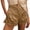 Khaki, variant on Summer High Waist Women Button Down Casual Denim Pants Jeans Shorts