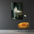 thumbnail image 2 of Halloween poster Elegant Ghost Drinking Tea Wall Art Funny Gothic Aesthetic Spooky Posters Creepy Dark Academia Wall Decor Dorm Bathroom, 2 of 5