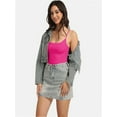 thumbnail image 3 of Women's Scoop Neck Cami Crop Tops Strap Camisole Tank Shirt Cami Cropped Tops, 3 of 4