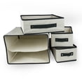 thumbnail image 4 of DII 12" 3-drawer Modern Plastic Damask Closet Storage in Beige, 4 of 5