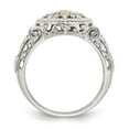 thumbnail image 2 of 925 Sterling Silver With Real 14kt Diamond Ring Size: 7; for Adults and Teens; for Women and Men, 2 of 6