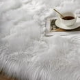 thumbnail image 2 of ORINOVA White Shag Rugs for Living Room 9x12 Area Rugs for Bedroom Large Washable Furry Faux Sheepskin Fluffy Fur Rug for Nursery Rectangle Rug, 2 of 6