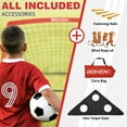 thumbnail image 6 of BOHEN 6x4FT Portable Soccer Goal for Kids Backyard Youth Soccer Goal with Net Ground Stakes with Carry Bag, 6 of 9
