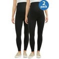 thumbnail image 2 of Oh! Mamma Maternity Women's Leggings with Full Panel, 2-Pack (Women's & Women's Plus), 2 of 5