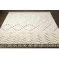 thumbnail image 2 of Hauteloom Yoogali Wool Living Room, Bedroom Area Rug - Bohemian, Transitional - High Pile - Charcoal, Cream - 2' x 3', 2 of 10